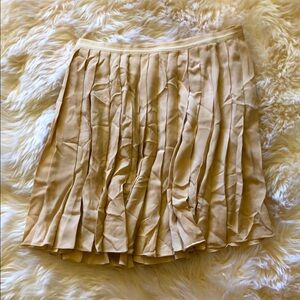 Christian Dior Cream Skater Mini pleated Skirt with grosgrain waistband 6
